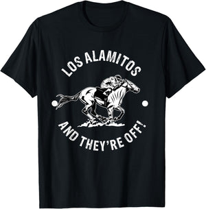 Los Alamitos Racetrack Horse Racing Fan Equestrian CA Derby T-Shirt - T-Shirt | Black