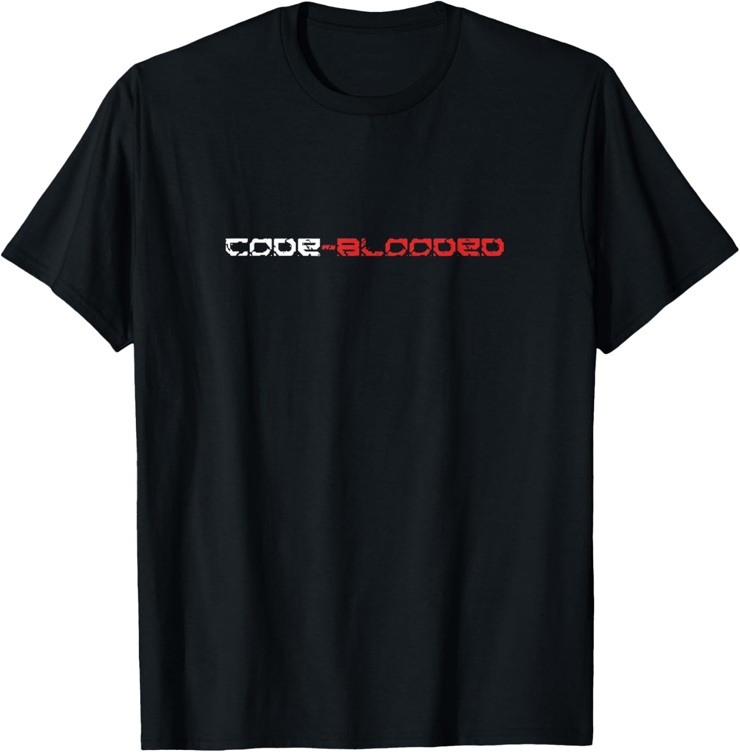 Code Blooded Computer Programer Developer T Shirt T-Shirt - T-Shirt | Black