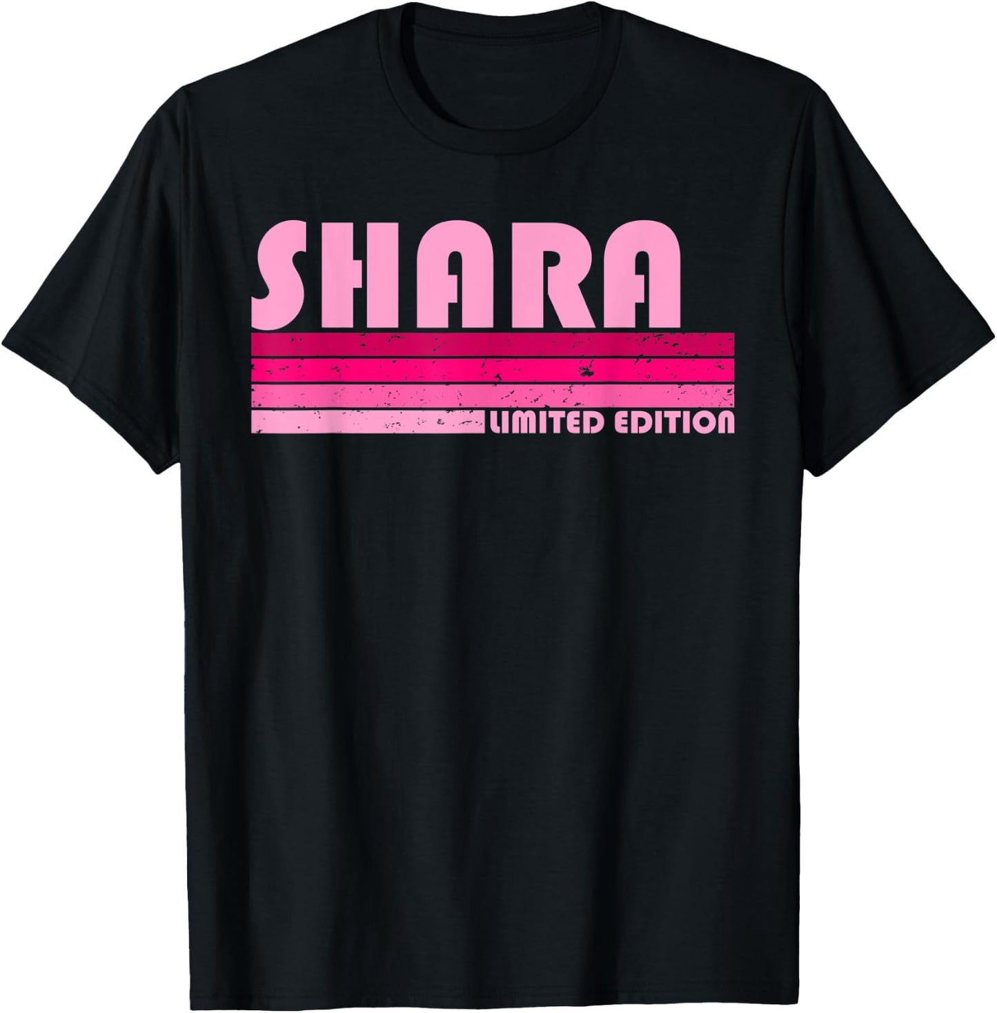 SHARA Name Personalized Retro Vintage 80s 90s Birthday T-Shirt - T-Shirt | Black