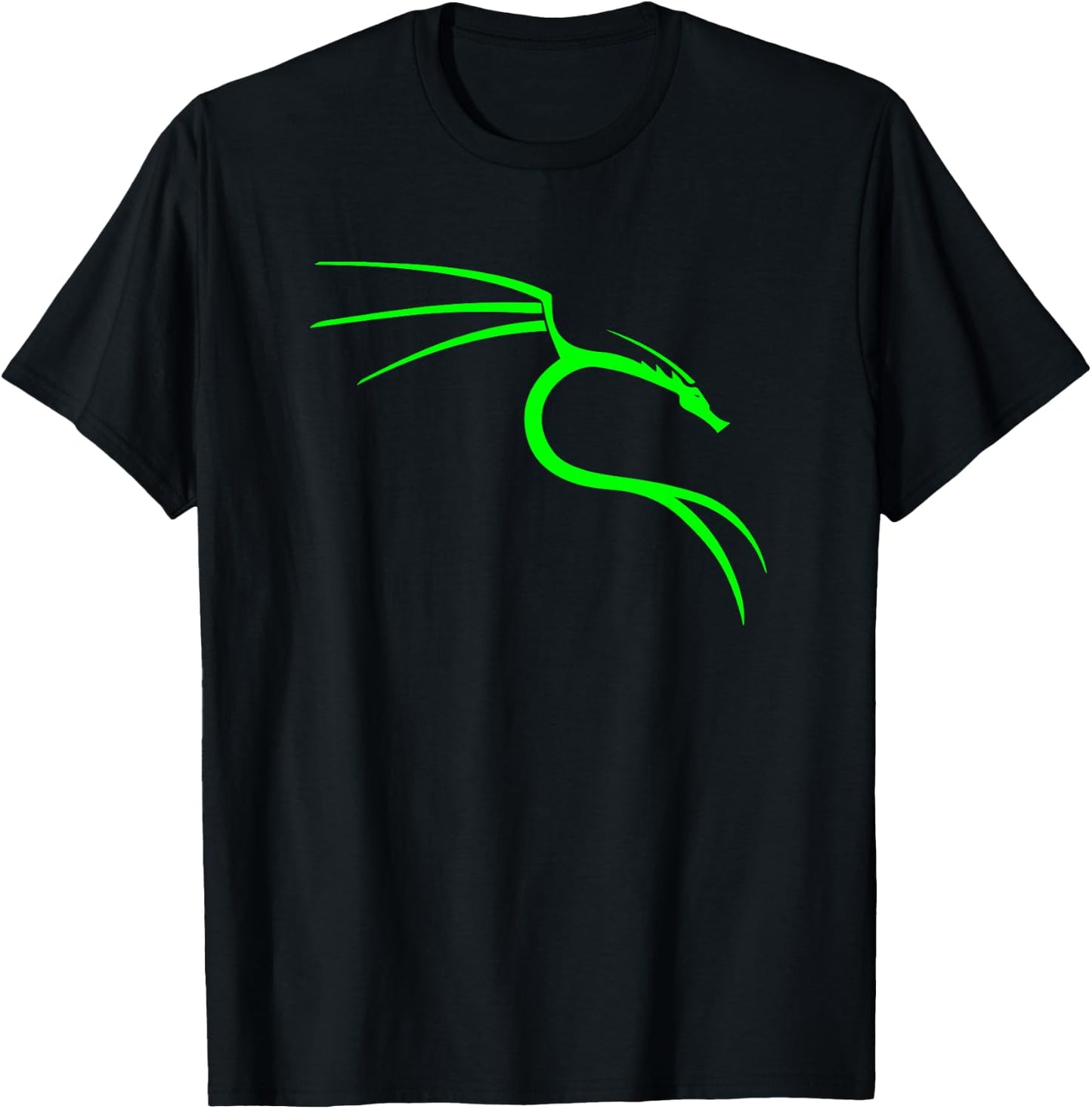 Cool Hacker Nerd - Kali Linux Dragon T-Shirt - T-Shirt | Black