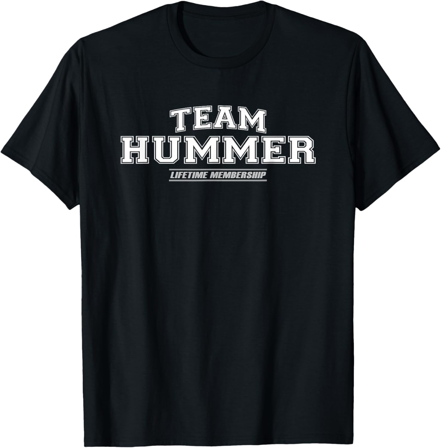 Team Hummer | Proud Family Surname, Last Name Gift T-Shirt - T-Shirt | Black