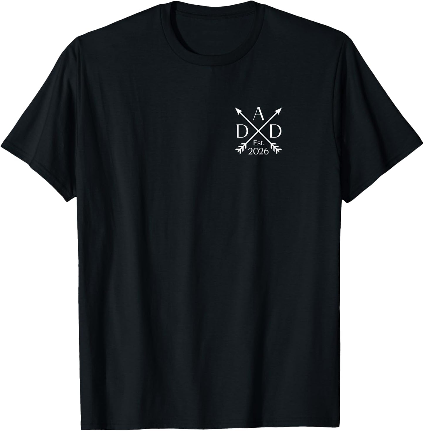 Dad 2026 Parents 2026 Dad est 2026 T-Shirt - T-Shirt | Black