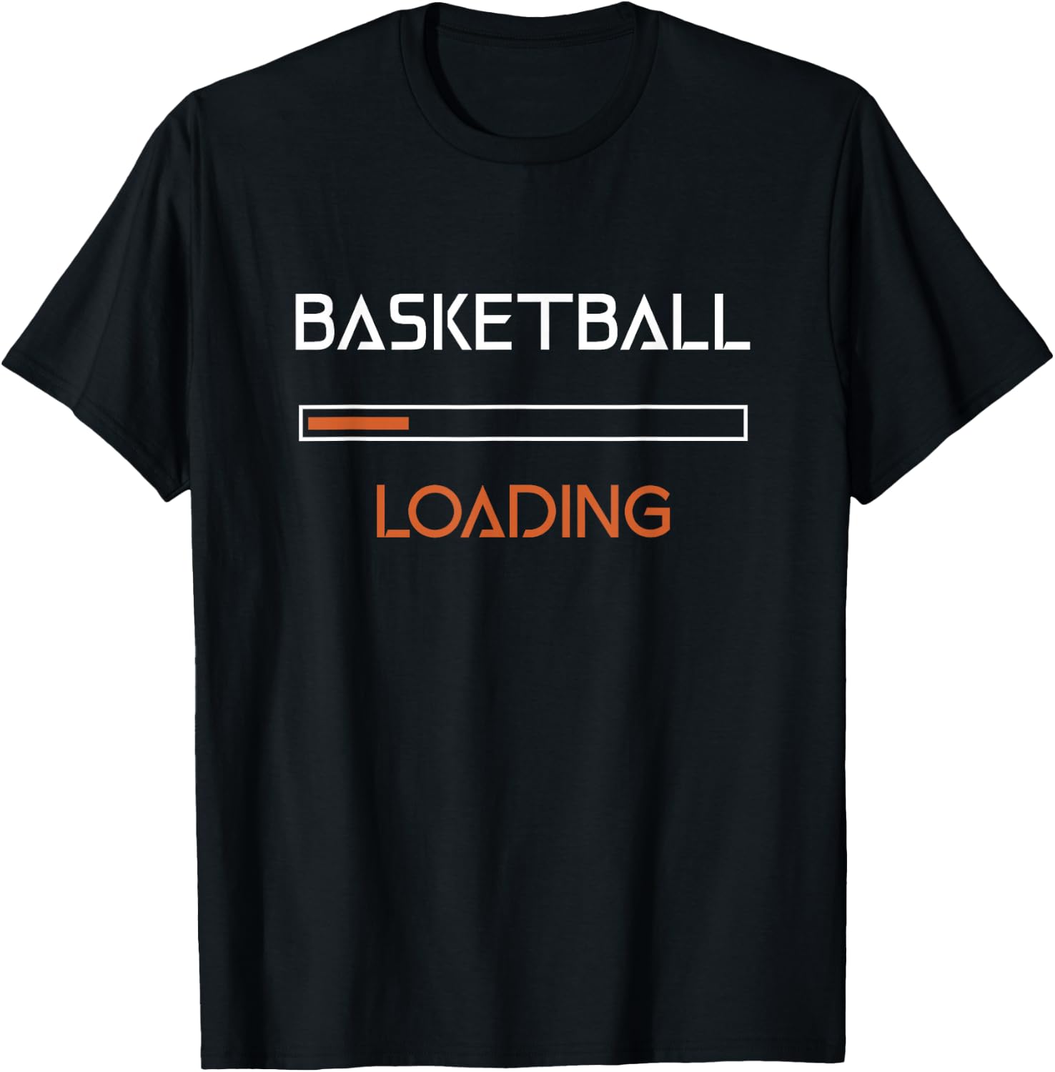 Basketball Loading Design For Funny Basketballs T-Shirt - T-Shirt | Black