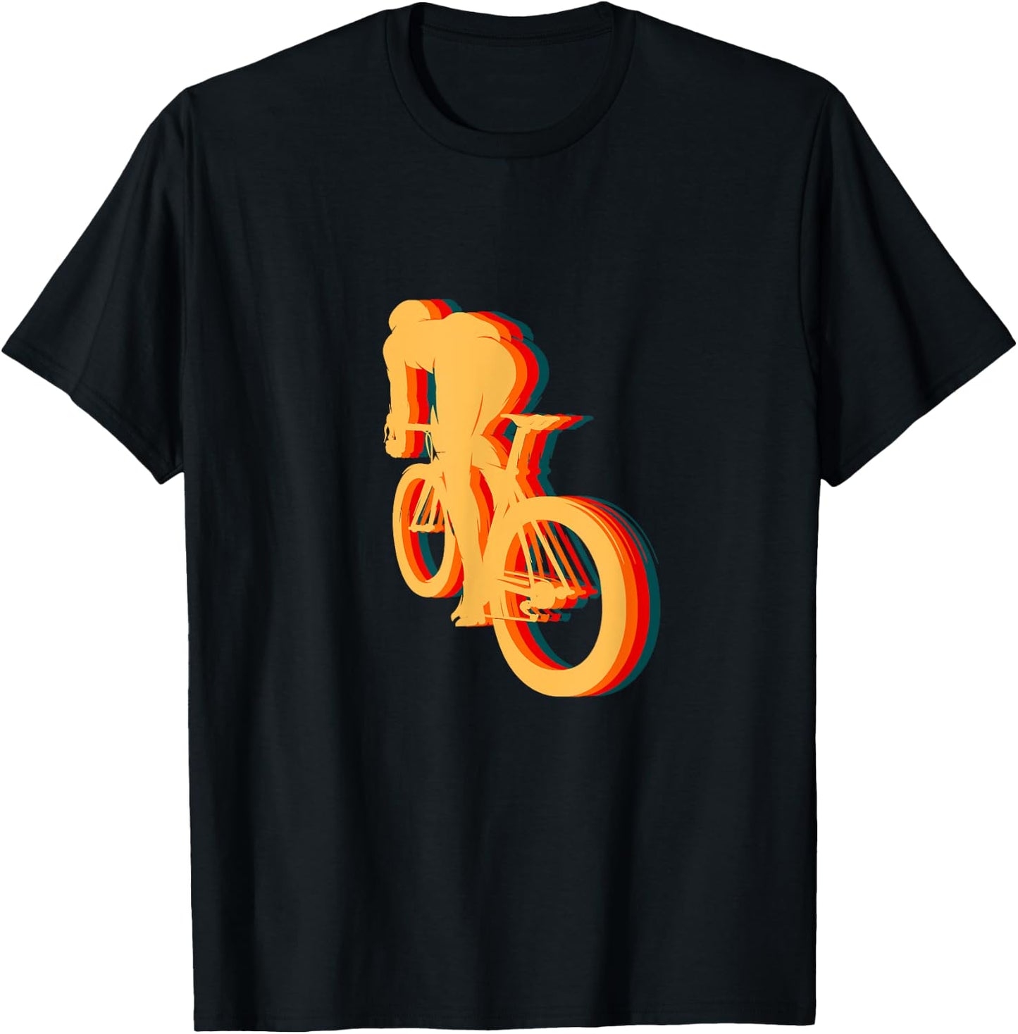 Road Biking Bicycle Cycling T-Shirt - T-Shirt | Black