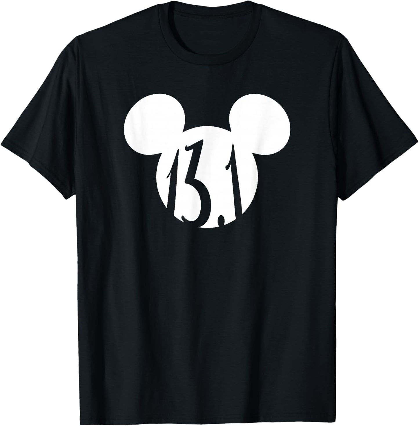 Disney Mickey Mouse Half Marathon 13.1 Fitness Runner T-Shirt - T-Shirt | Black