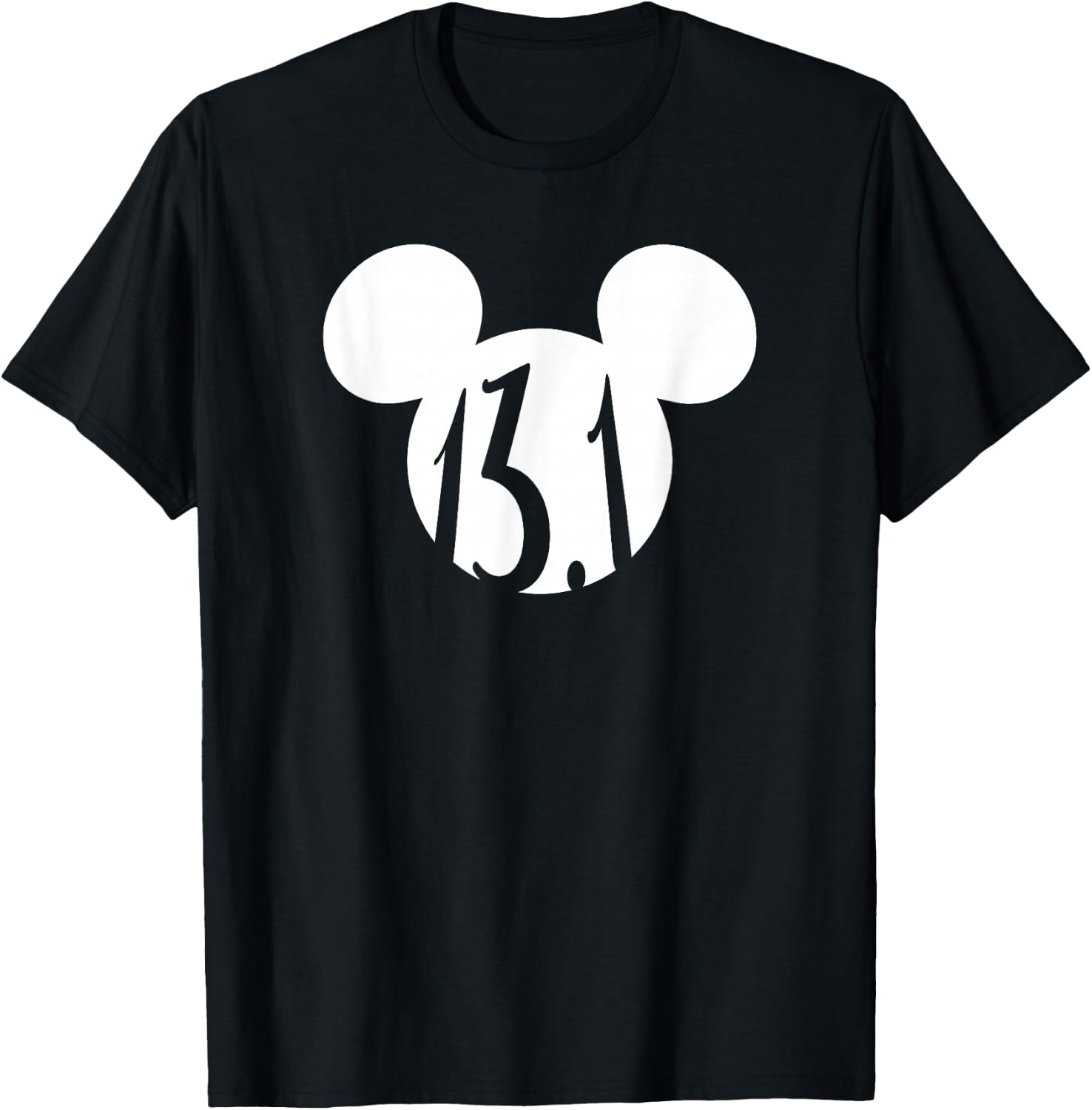 Disney Mickey Mouse Half Marathon 13.1 Fitness Runner T-Shirt - T-Shirt | Black