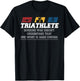 Triathlon One Sport Isn't Hard Enough - Funny Triathlete T-Shirt - T-Shirt | Black