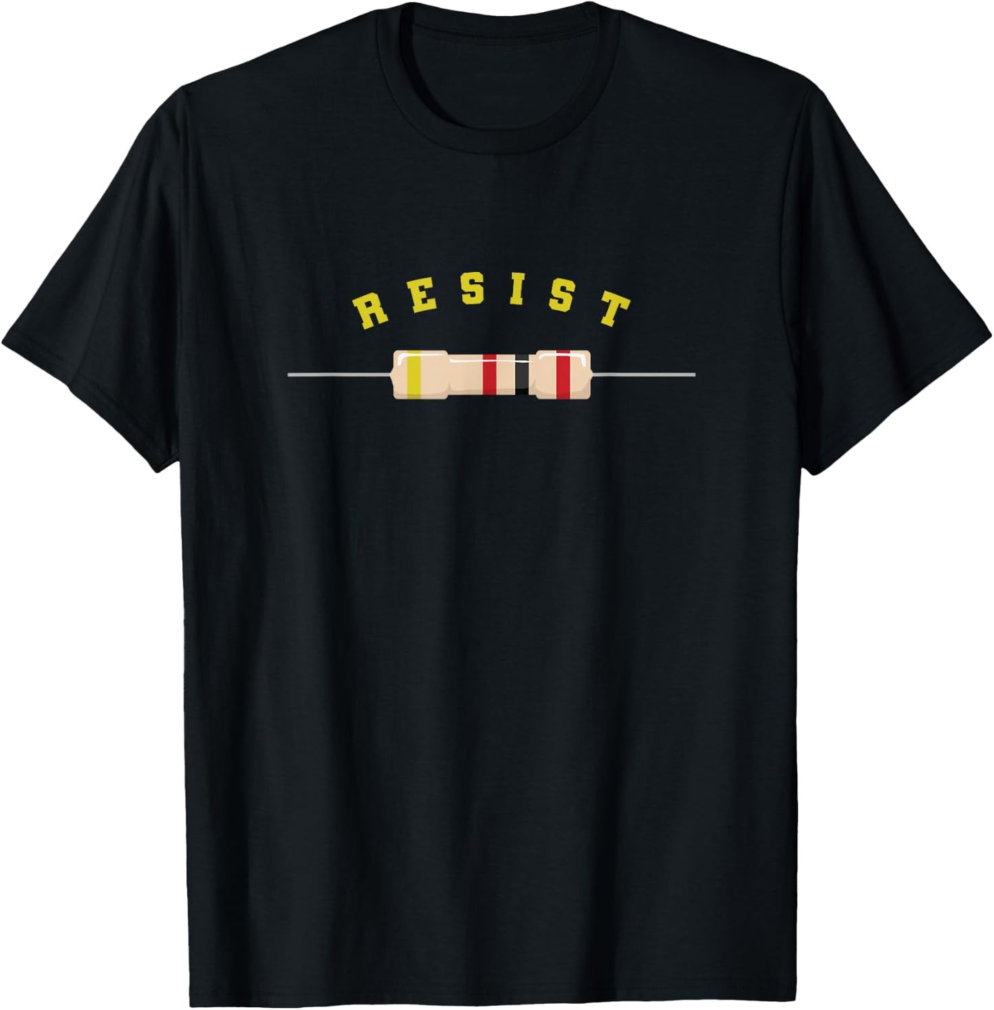 Resist Electronic Component Electronics T-Shirt - T-Shirt | Black