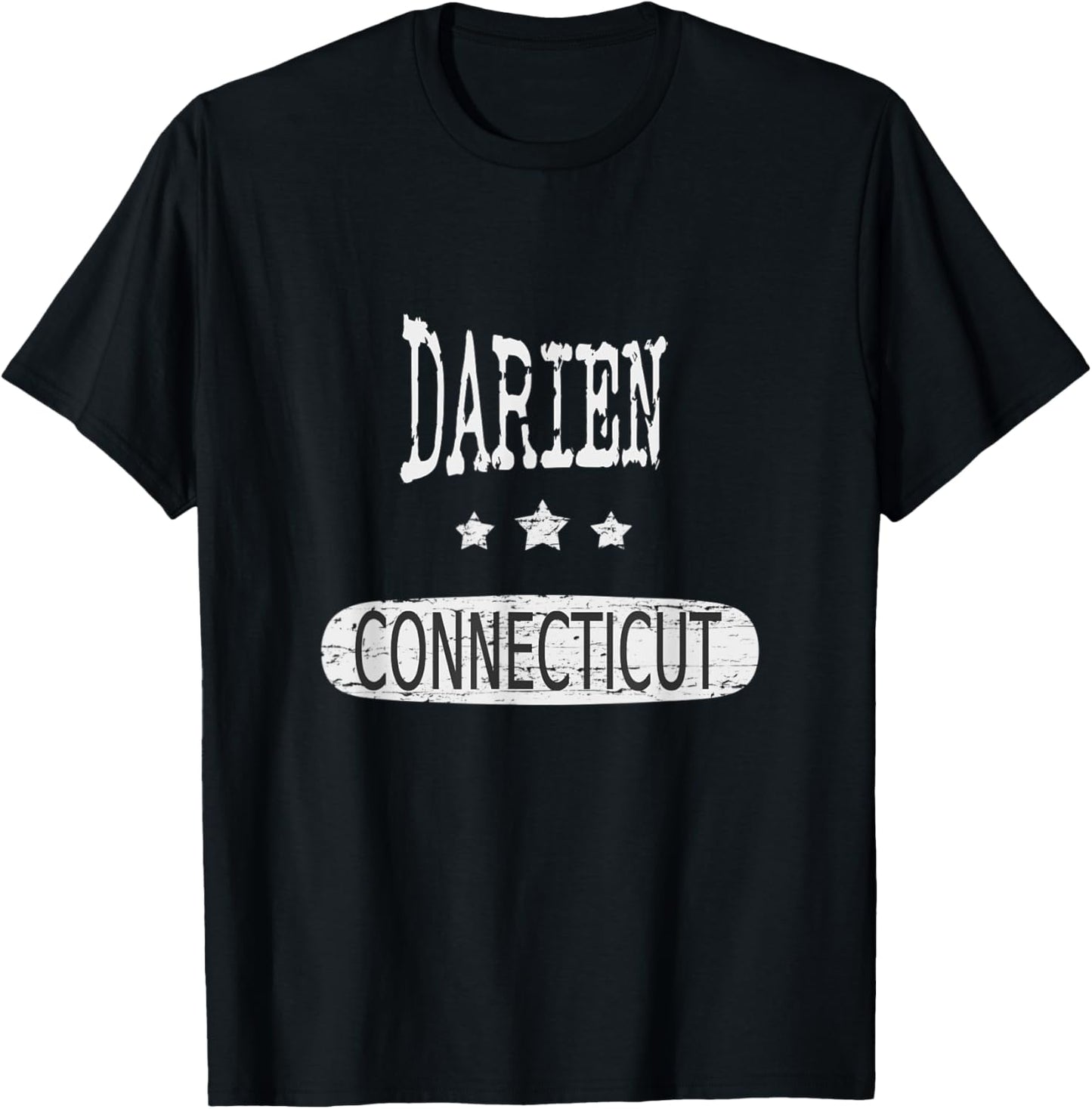 Vintage Darien Connecticut T-Shirt - T-Shirt | Black