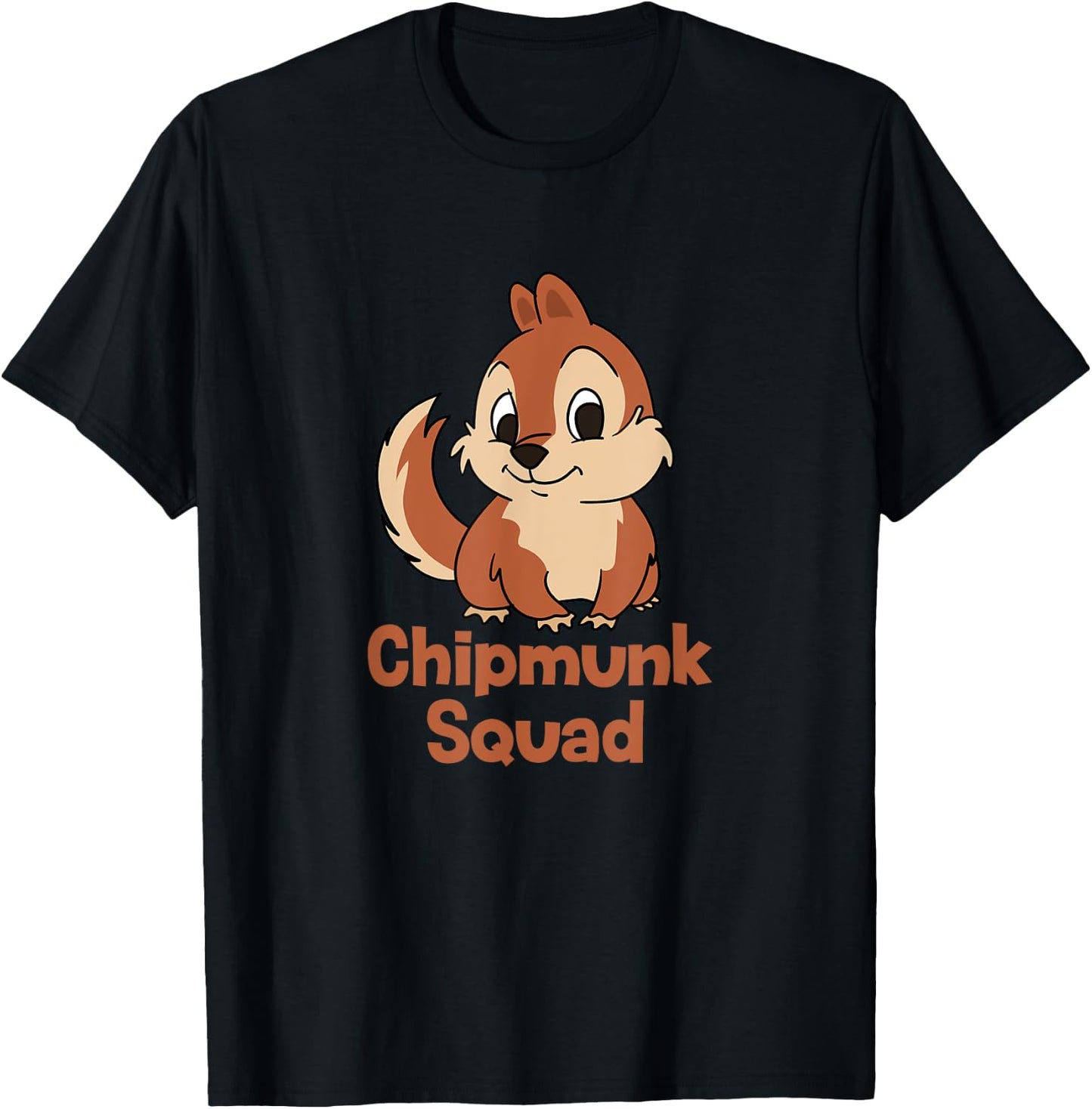 Chipmunk Squad Forest Animal Nature Lover T-Shirt - T-Shirt | Black