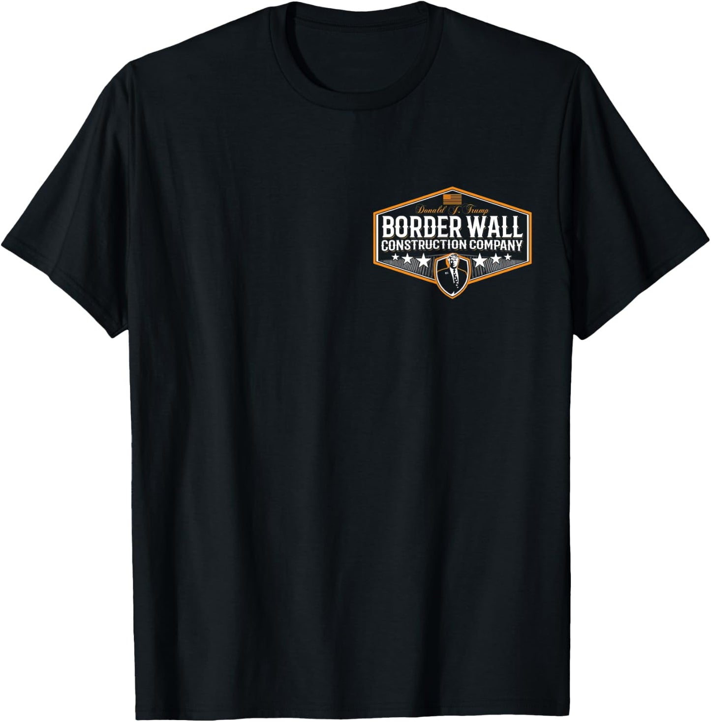 Awesome Build the Wall Trump Border Wall Construction Co T-Shirt - T-Shirt | Black