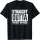 Straight Outta The First 164 Pages Alcoholics AA Anonymous T-Shirt - T-Shirt | Black