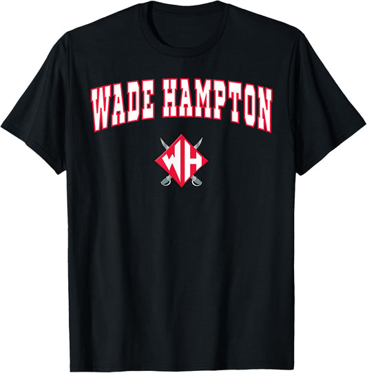 Wade Hampton High School Generals C2 T-Shirt - T-Shirt | Black