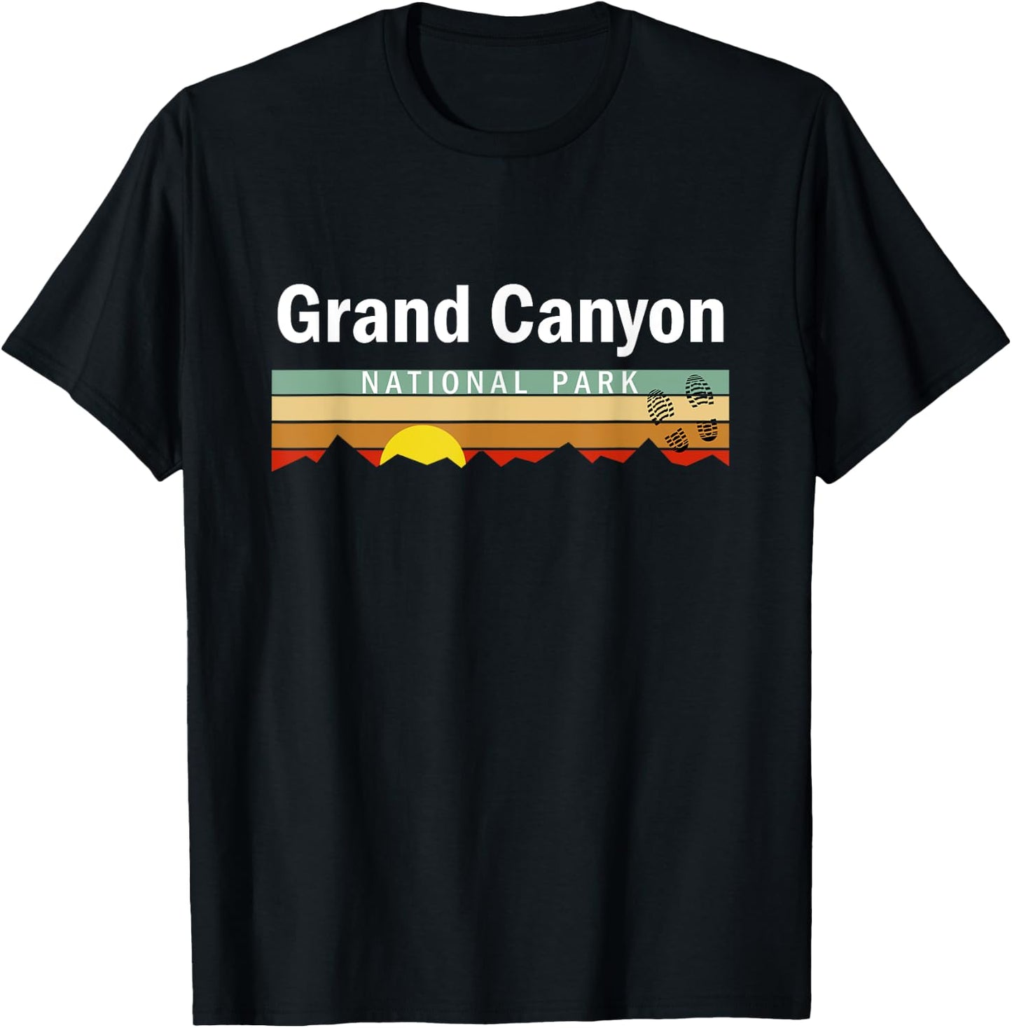Grand Canyon National Park Hiking T-Shirt - T-Shirt | Black