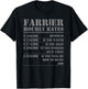 Farrier Hourly Rates Funny Labor Horseshoer Equine Worker T-Shirt - T-Shirt | Black