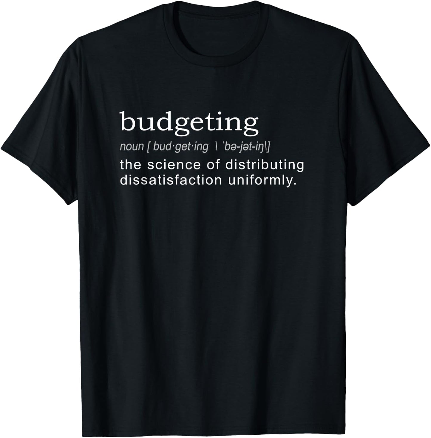 Best Lucomic Budgeting Definition Funny Gift T-Shirt - T-Shirt | Black