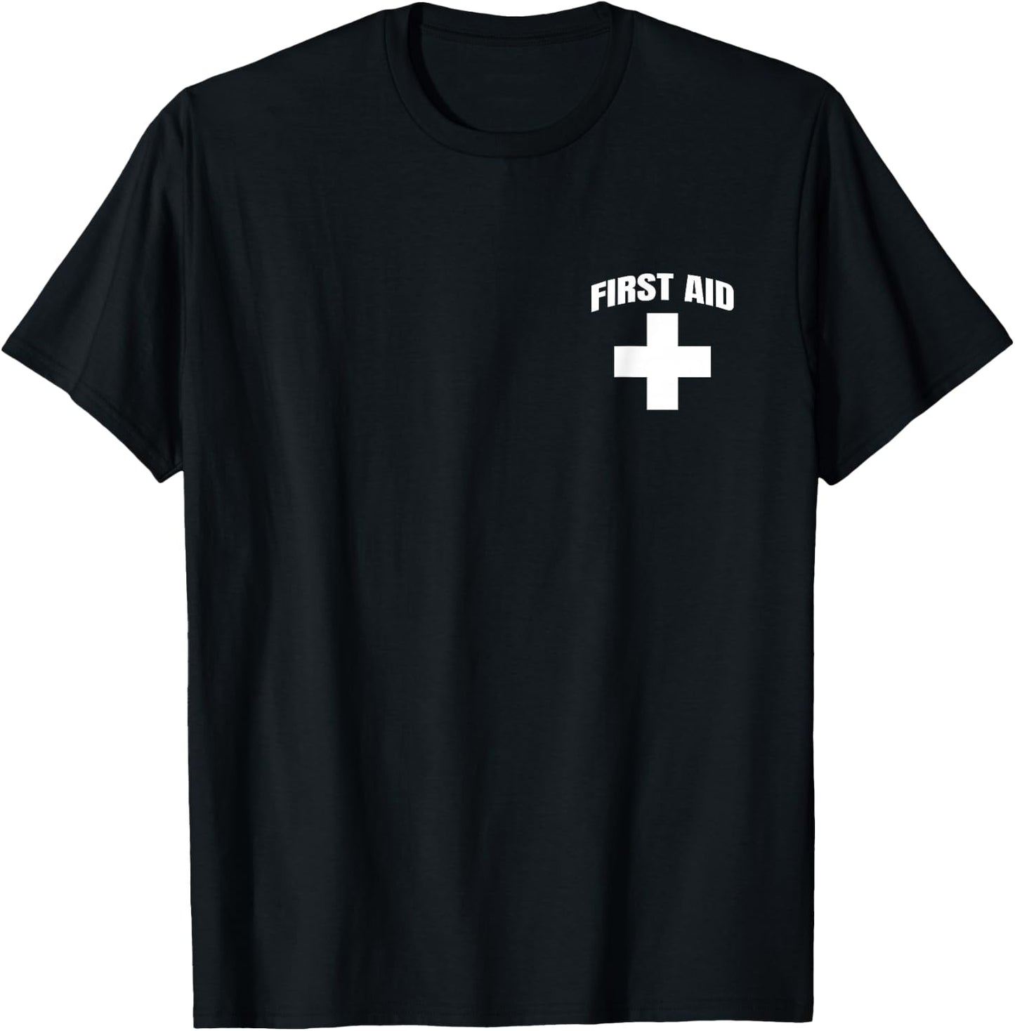 First Aid Cross for Emergency Staff, Events, Concerts, Crew T-Shirt - T-Shirt | Black