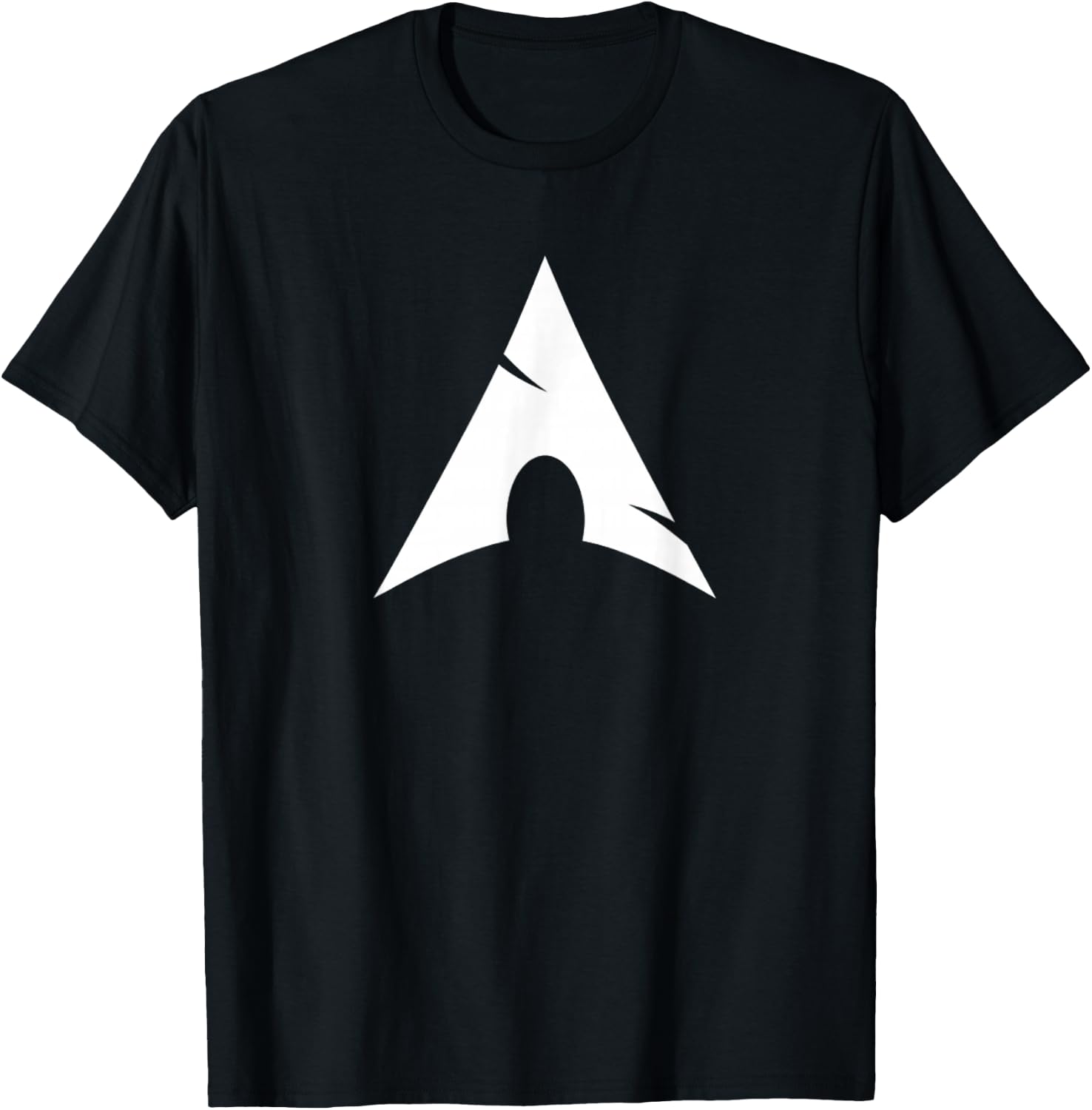 Arch Linux lover with White Logo Open Source Os T-Shirt - T-Shirt | Black