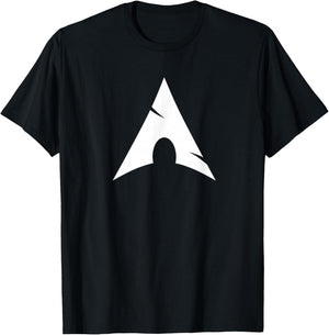 Arch Linux lover with White Logo Open Source Os T-Shirt - T-Shirt | Black