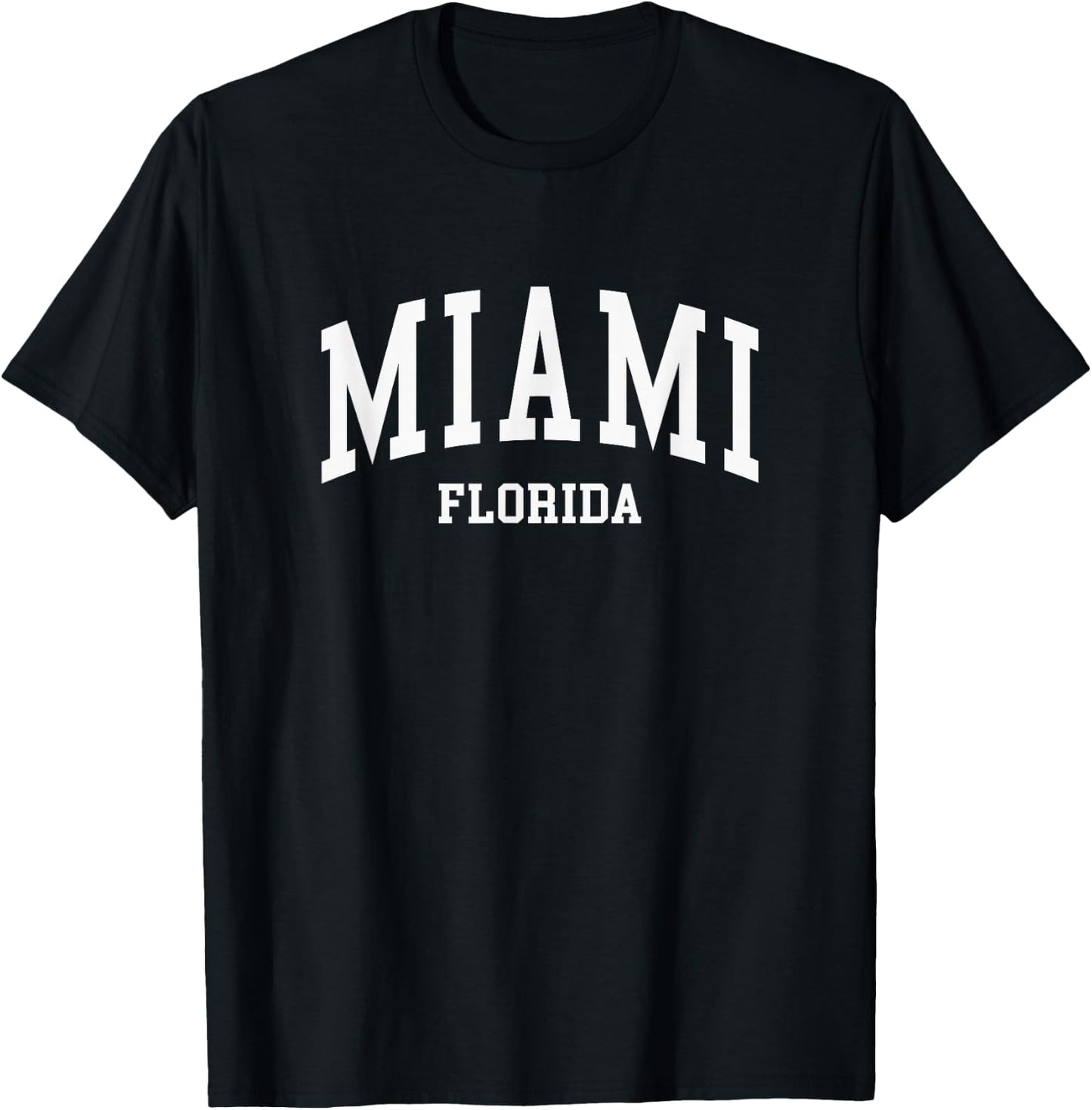 Miami - Florida - Throwback Design - Classic T-Shirt - T-Shirt | Black