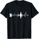 RC Aviator Heartbeat RC Aeroplane Pilot Model Plane T-Shirt - T-Shirt | Black