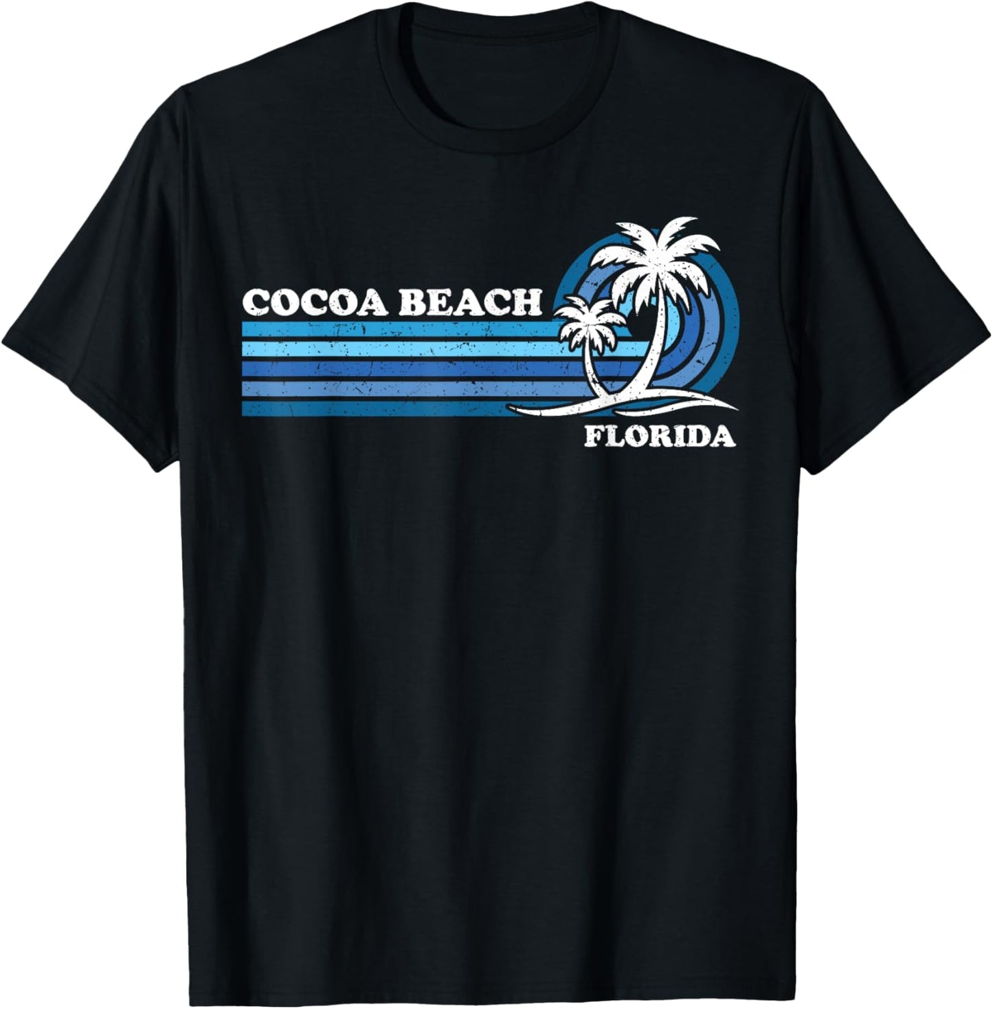 Retro Vintage Family Vacation Florida Cocoa Beach T-Shirt - T-Shirt | Black