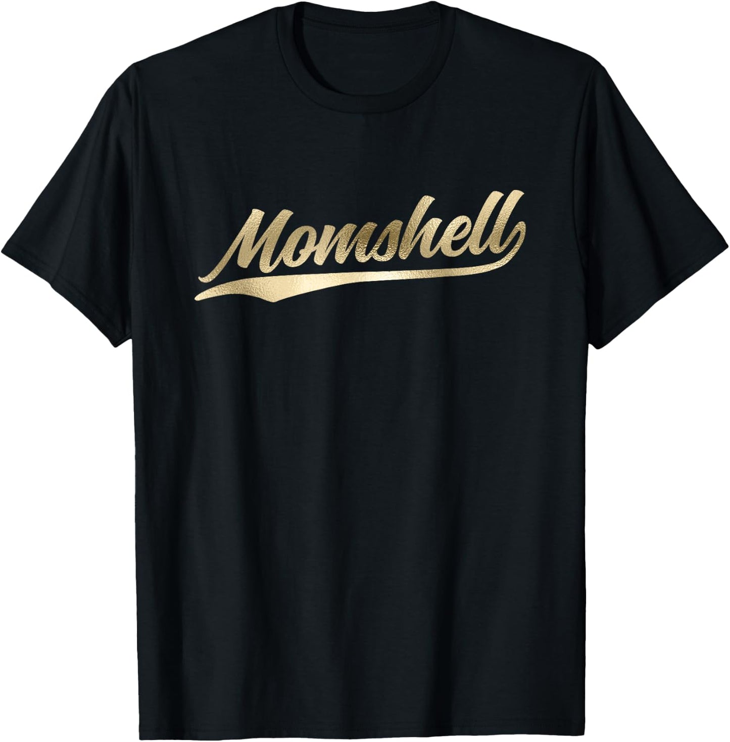Momshell Mom Bombshell Mother's Day Gift Baseball T-Shirt - T-Shirt | Black