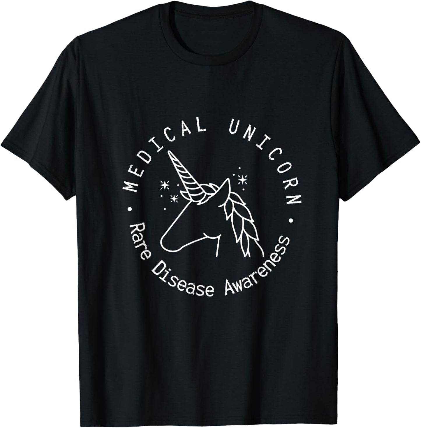 Medical Unicorn Rare Disease Awareness EDS Chronic Illness T-Shirt - T-Shirt | Black