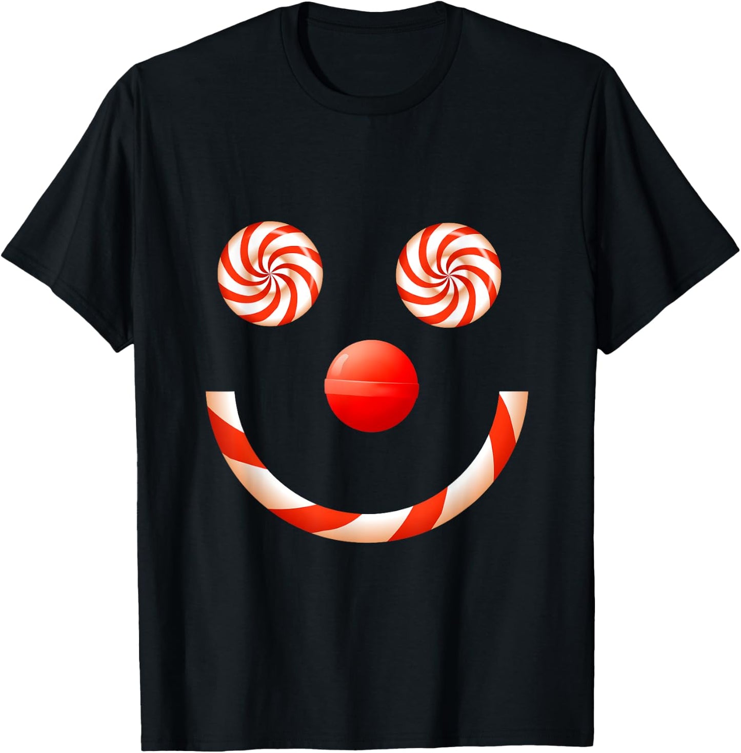 Candy Canes Christmas Shirt for Kids Teen Candy Lover Sweets T-Shirt - T-Shirt | Black