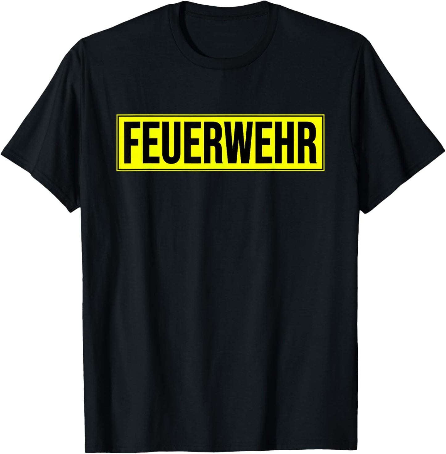 Feuerwehr German Fire Department Brigade Germany Uniform T-Shirt - T-Shirt | Black