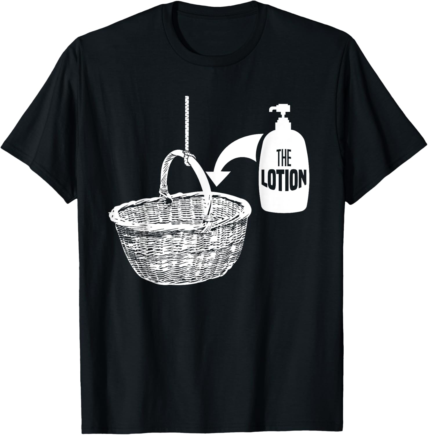 Put the Lotion in the Basket Shirt Creepy Halloween Torture T-Shirt - T-Shirt | Black
