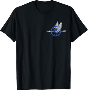 Police Motor Unit Wings Wheel and Arrow for Motor Officer T-Shirt - T-Shirt | Black