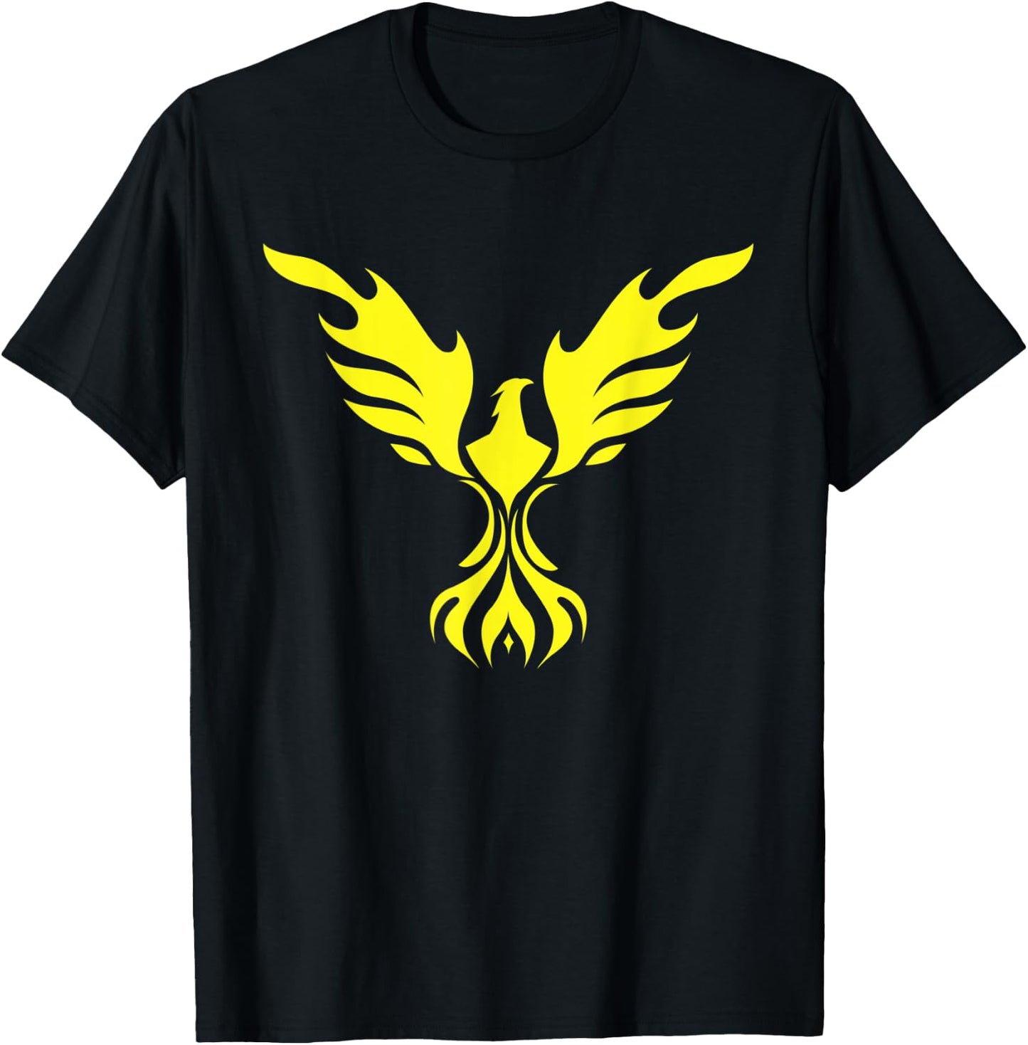 Yellow Phoenix 6 Life Rebirth Longevity Magic Renewal Gift T-Shirt - T-Shirt | Black