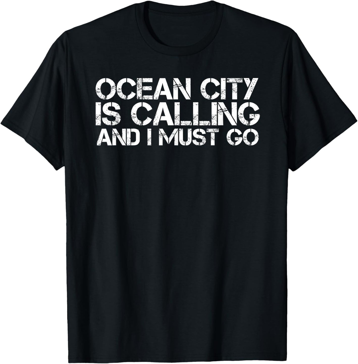 OCEAN CITY NJ NEW JERSEY Funny City Trip Home Roots USA Gift T-Shirt - T-Shirt | Black