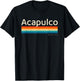 Acapulco Mexico Retro Design T-Shirt - T-Shirt | Black
