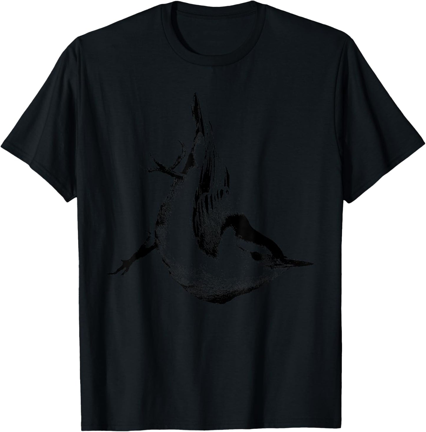 White-breasted Nuthatch Graphic T-Shirt - T-Shirt | Black