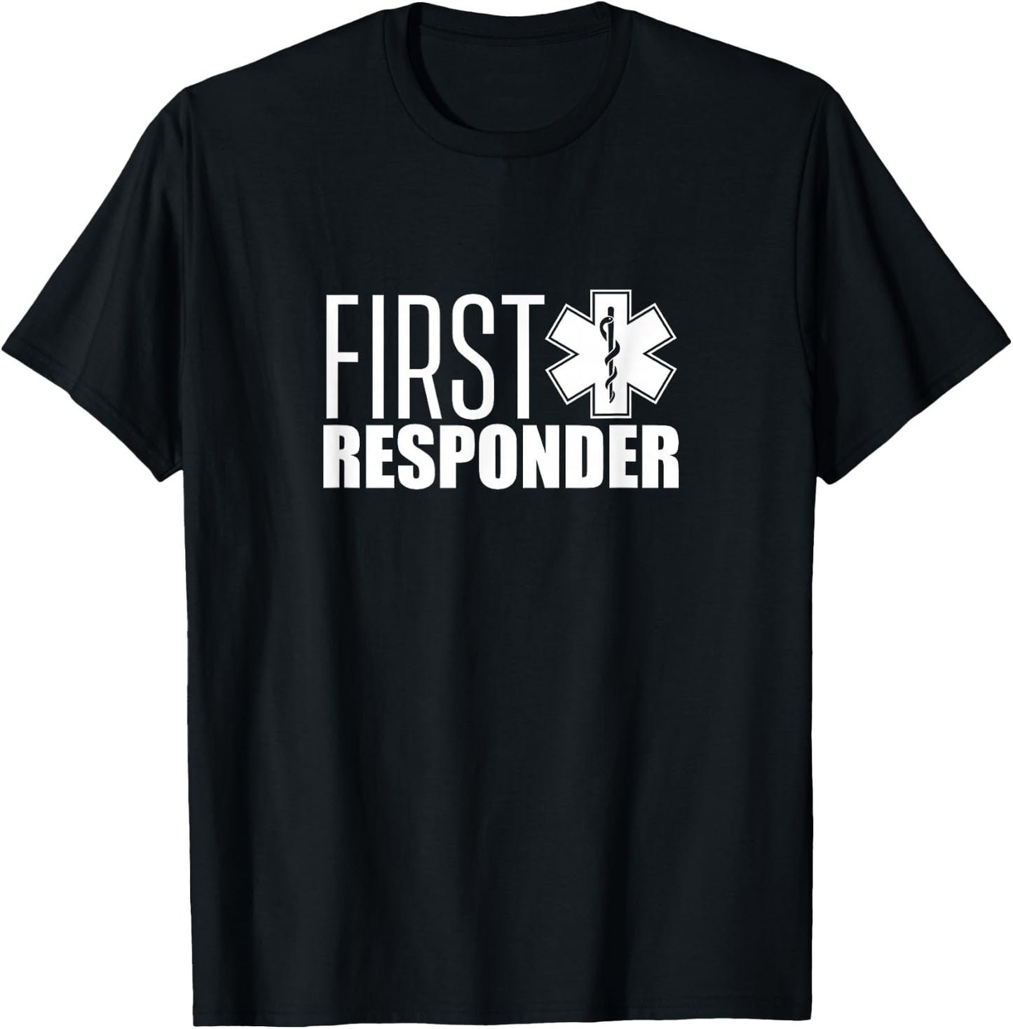 First Responder Emergency Paramedic EMT Aid Helper T-Shirt - T-Shirt | Black