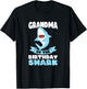 Grandma of the Birthday Shark Birthday T-Shirt - T-Shirt | Black