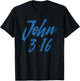 John 3:16 Funny Christian Bible Verses Gift Men Women Kids T-Shirt - T-Shirt | Black