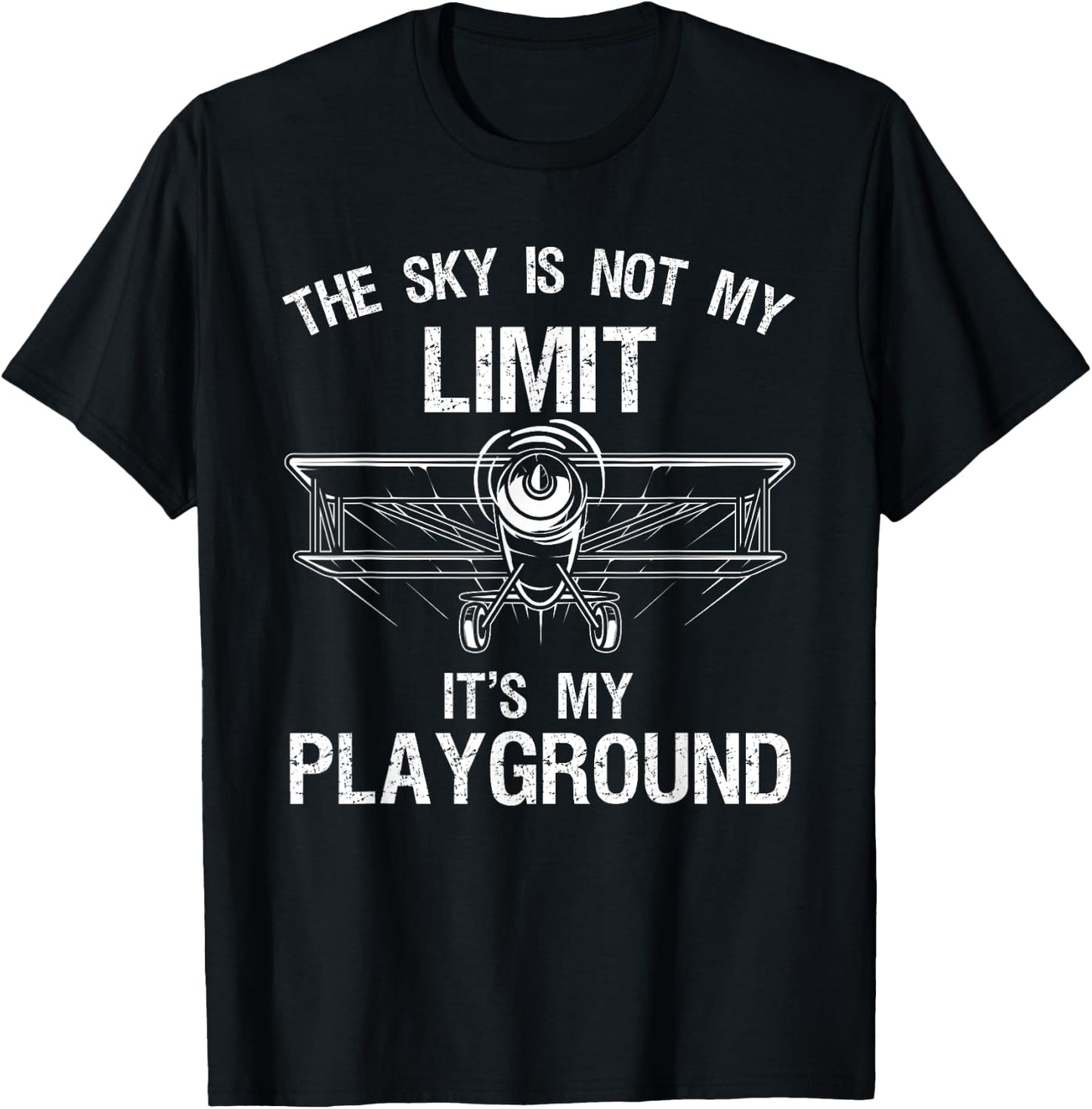 Funny Pilot Art Women Airplane Pilot Aviation T-Shirt - T-Shirt | Black