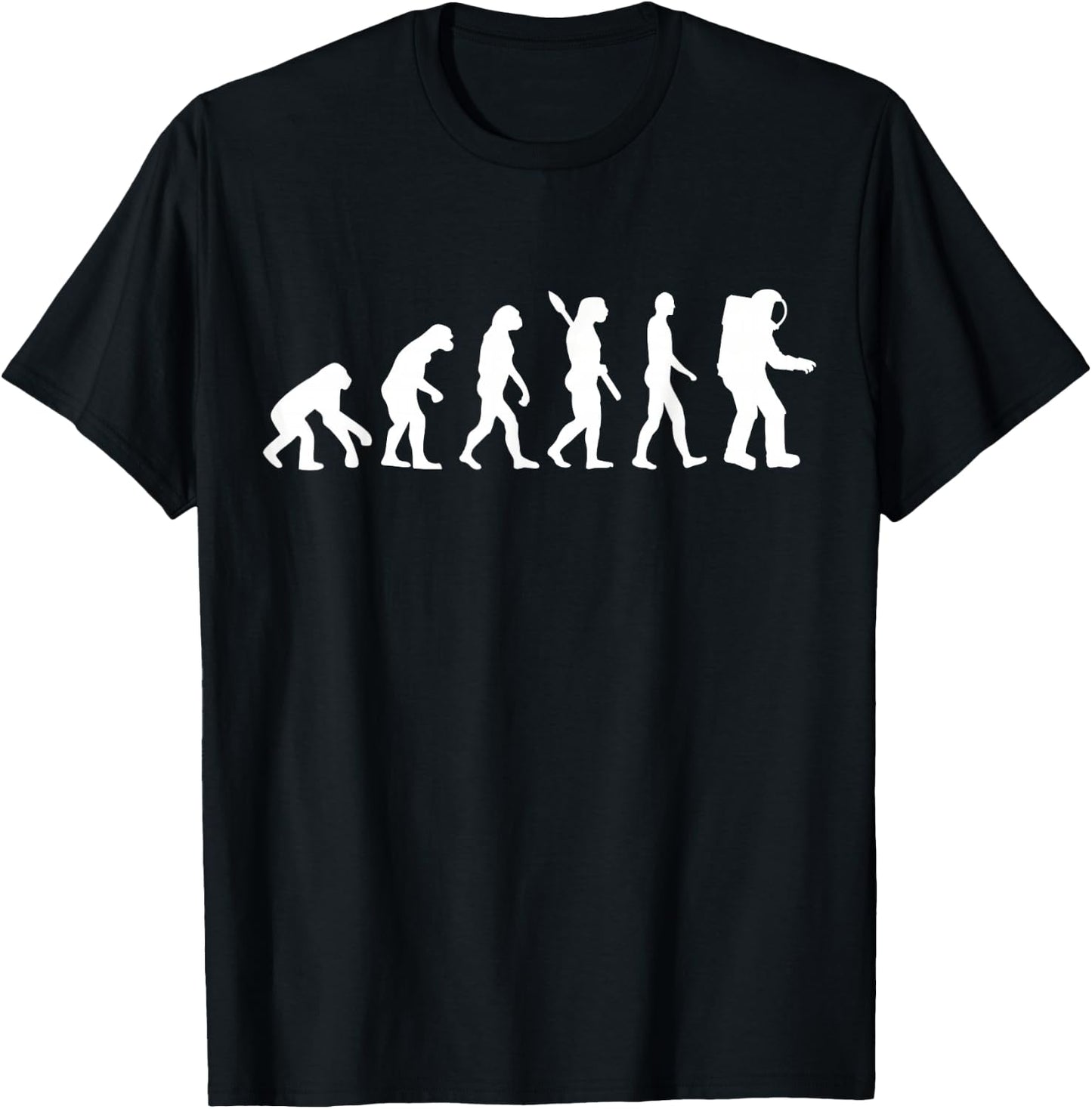 Evolution Astronaut T-Shirt - T-Shirt | Black