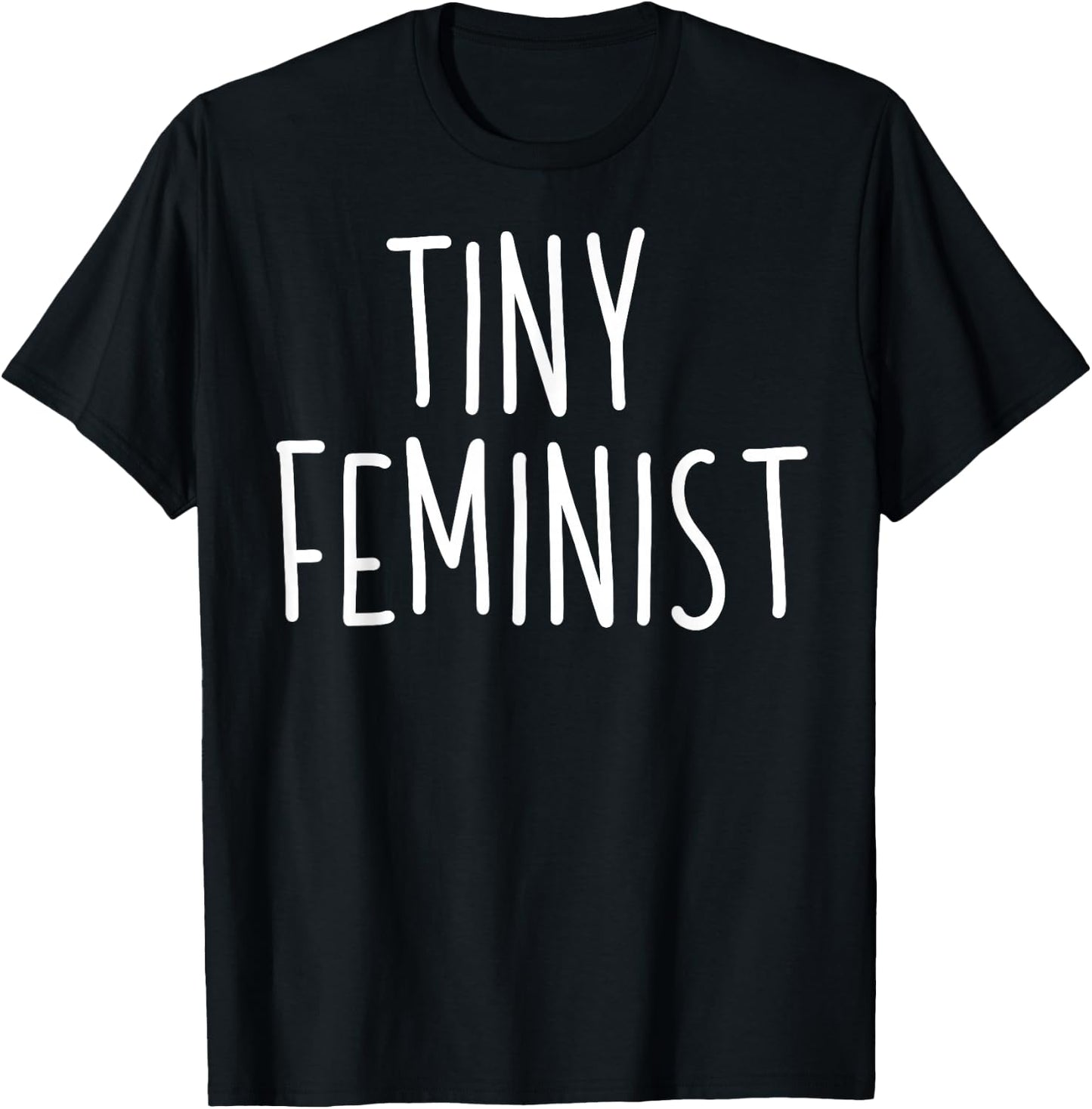 Kids Tiny Feminist Boys Girls Feminism Gift T-Shirt - T-Shirt | Black