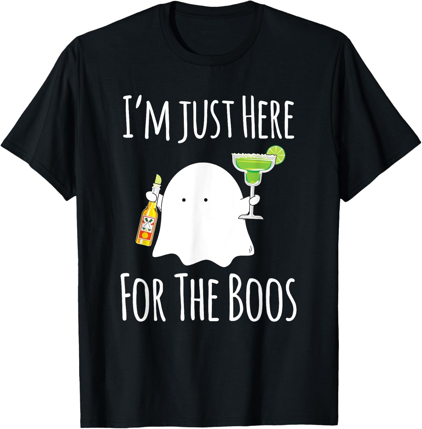 Funny Mexican Halloween Shirt Women Men Funny Ghost T-Shirt - T-Shirt | Black