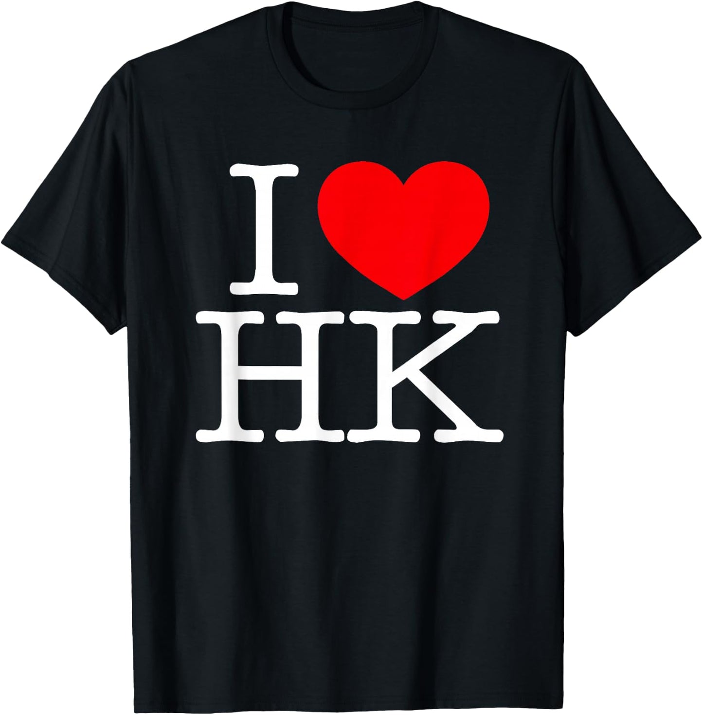 I Love (Heart) HK T-Shirt - T-Shirt | Black