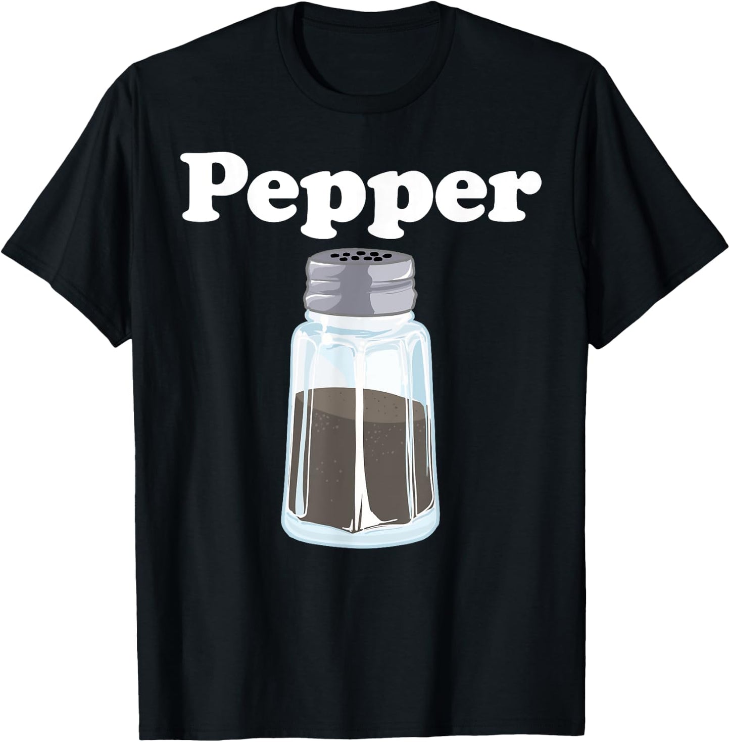 Pepper Salt and Pepper BFF Matching Halloween Costume T-Shirt - T-Shirt | Black