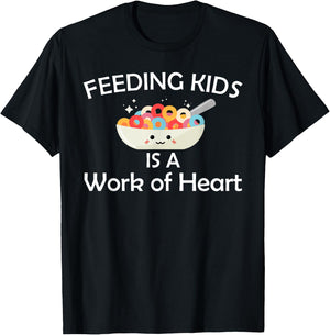 Funny Lunch Lady Design School Cafeteria Workers T-Shirt - T-Shirt | Black