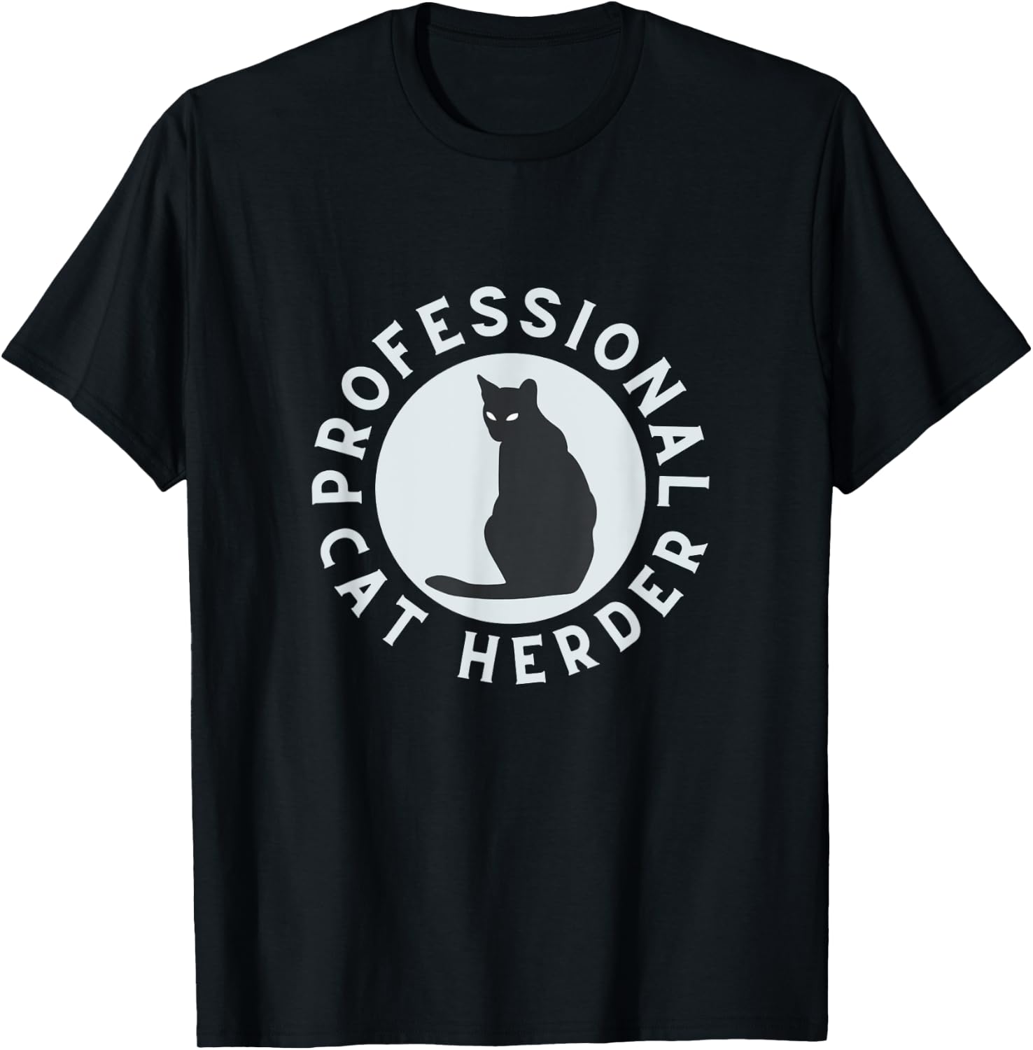 Professional Cat Herder for Cat Lovers Costume T-Shirt - T-Shirt | Black