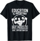 Muscles Is Importanter Funny Body Builder T-Shirt - T-Shirt | Black