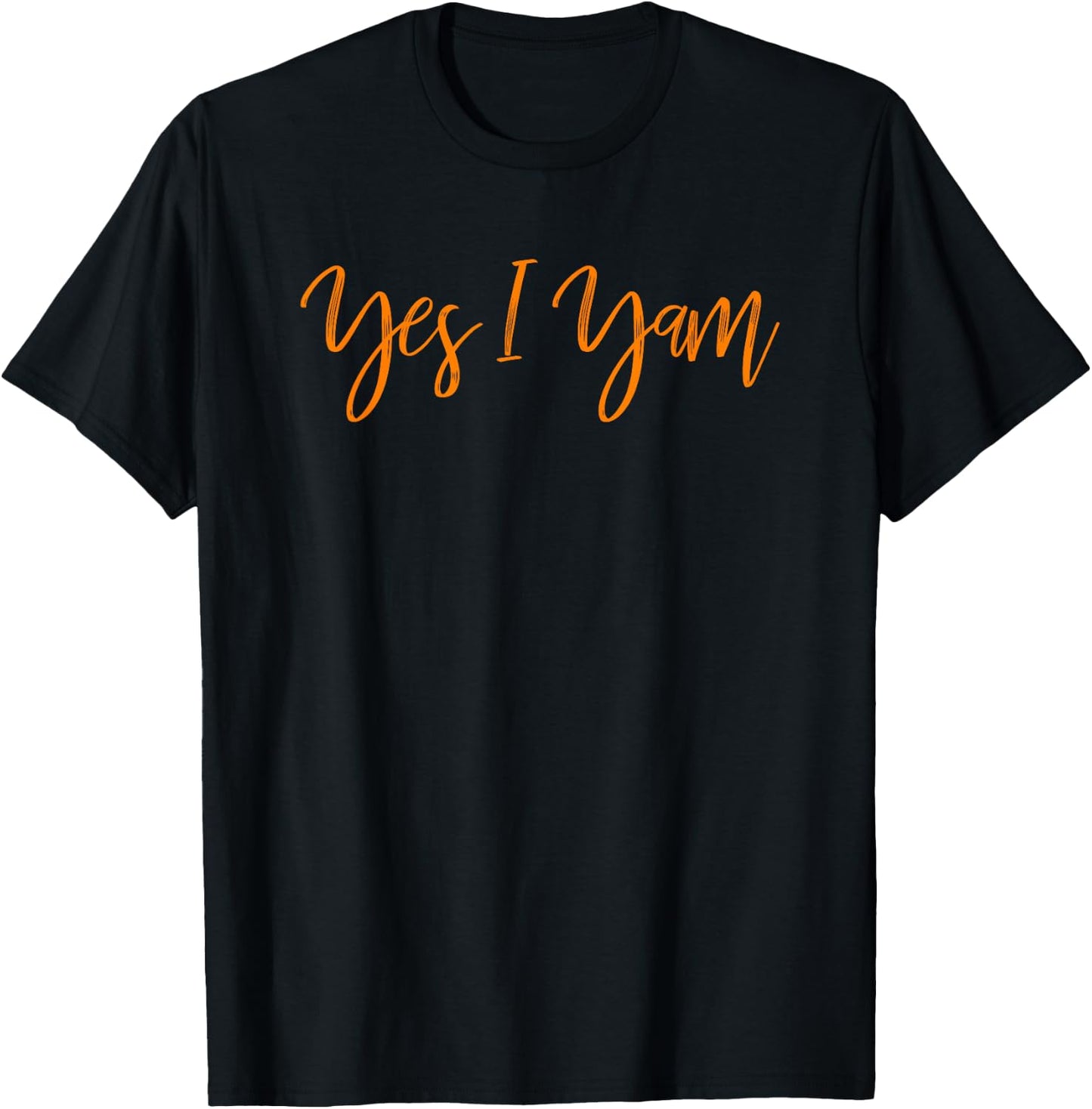 Yes I Yam Shes My Sweet Potato, Couple Shirts Him and Her T-Shirt - T-Shirt | Black