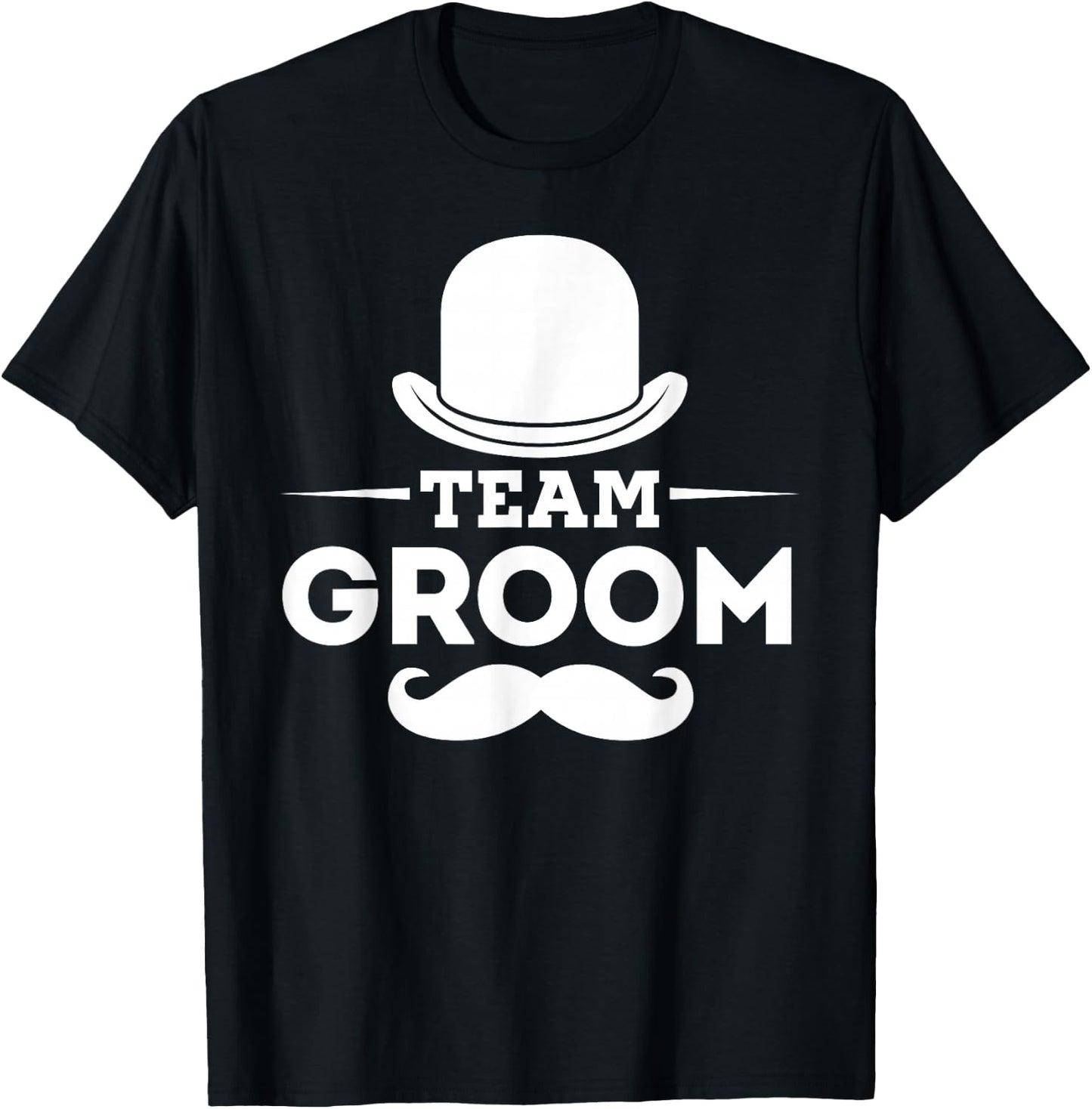Team Groom Crew Party Squad Grooms Bachelor T-Shirt - T-Shirt | Black